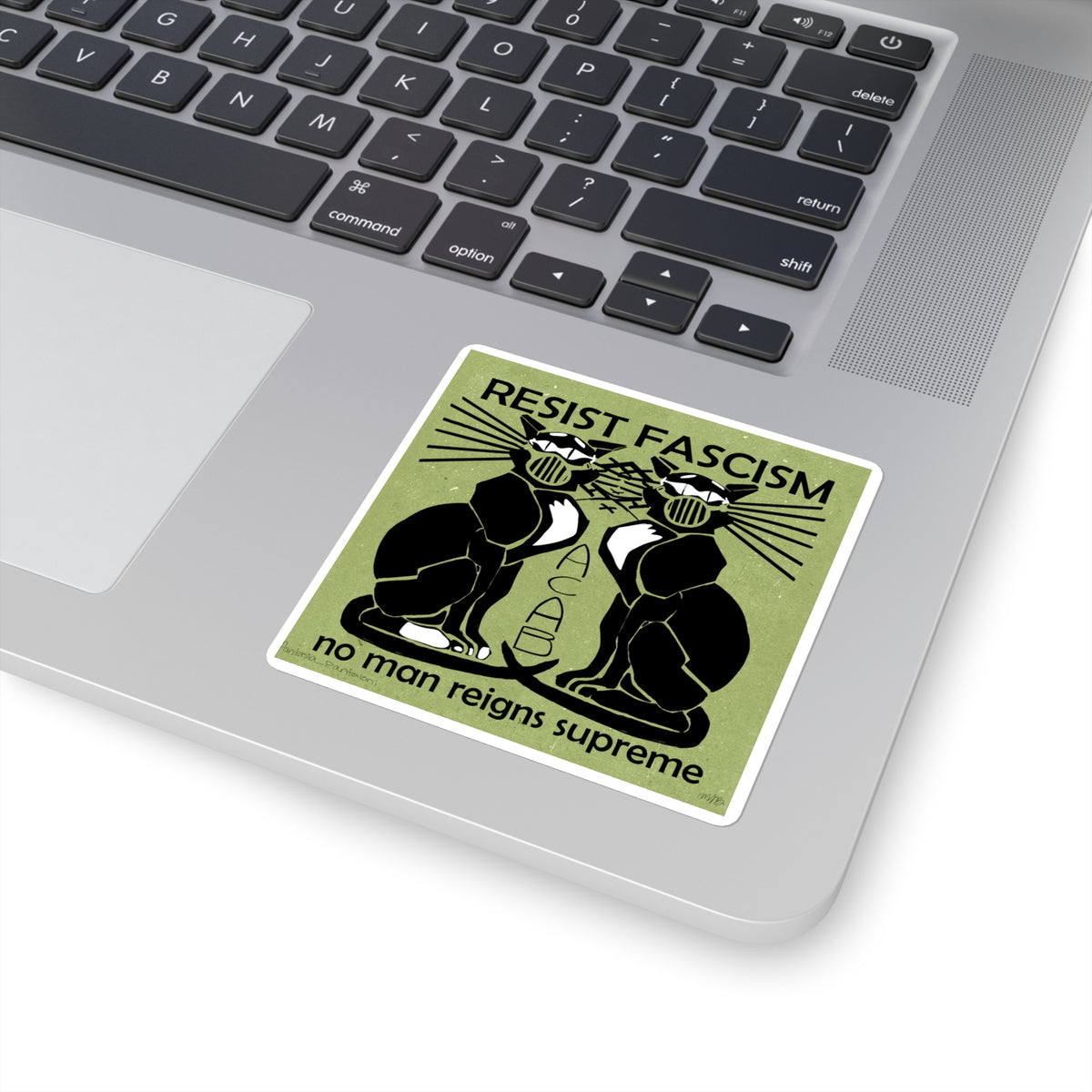 Resistance Cats 3x3 Sticker