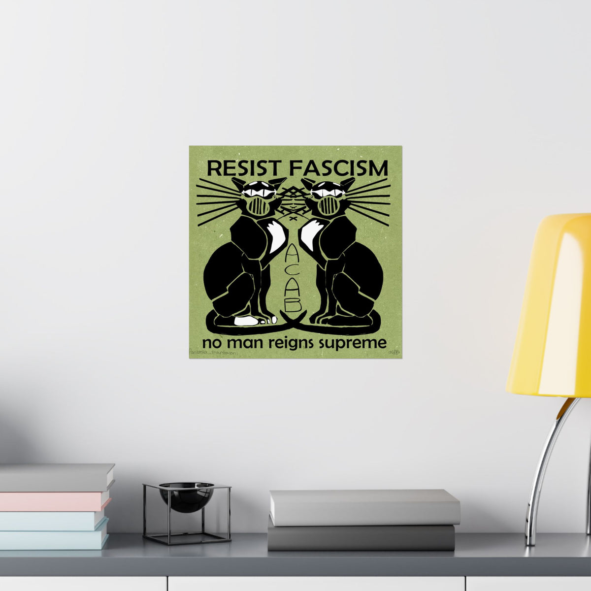 Resistance Cats Print 14x14