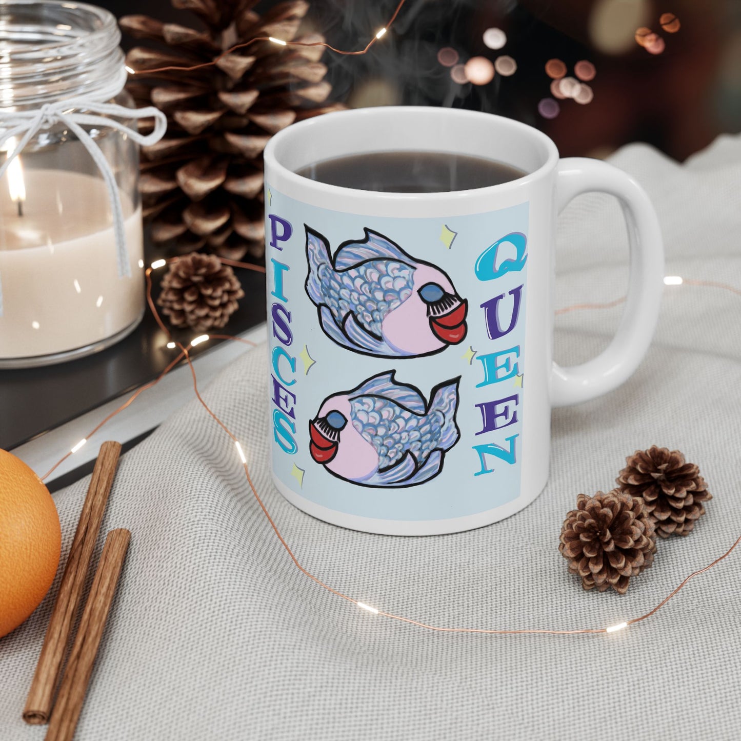 Pisces Queen Ceramic Mug