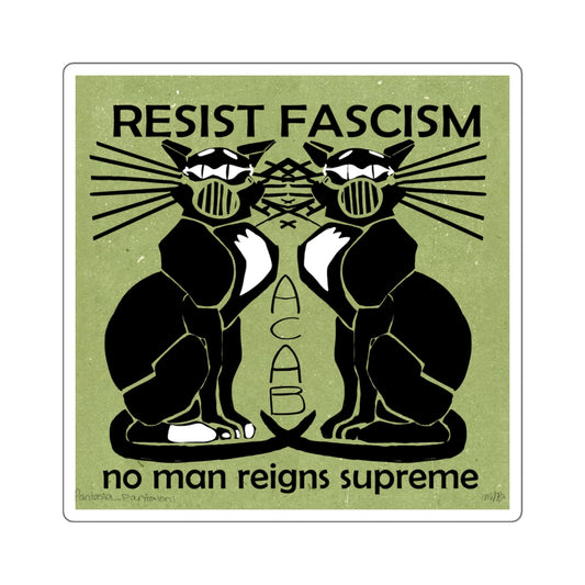 Resistance Cats 3x3 Sticker