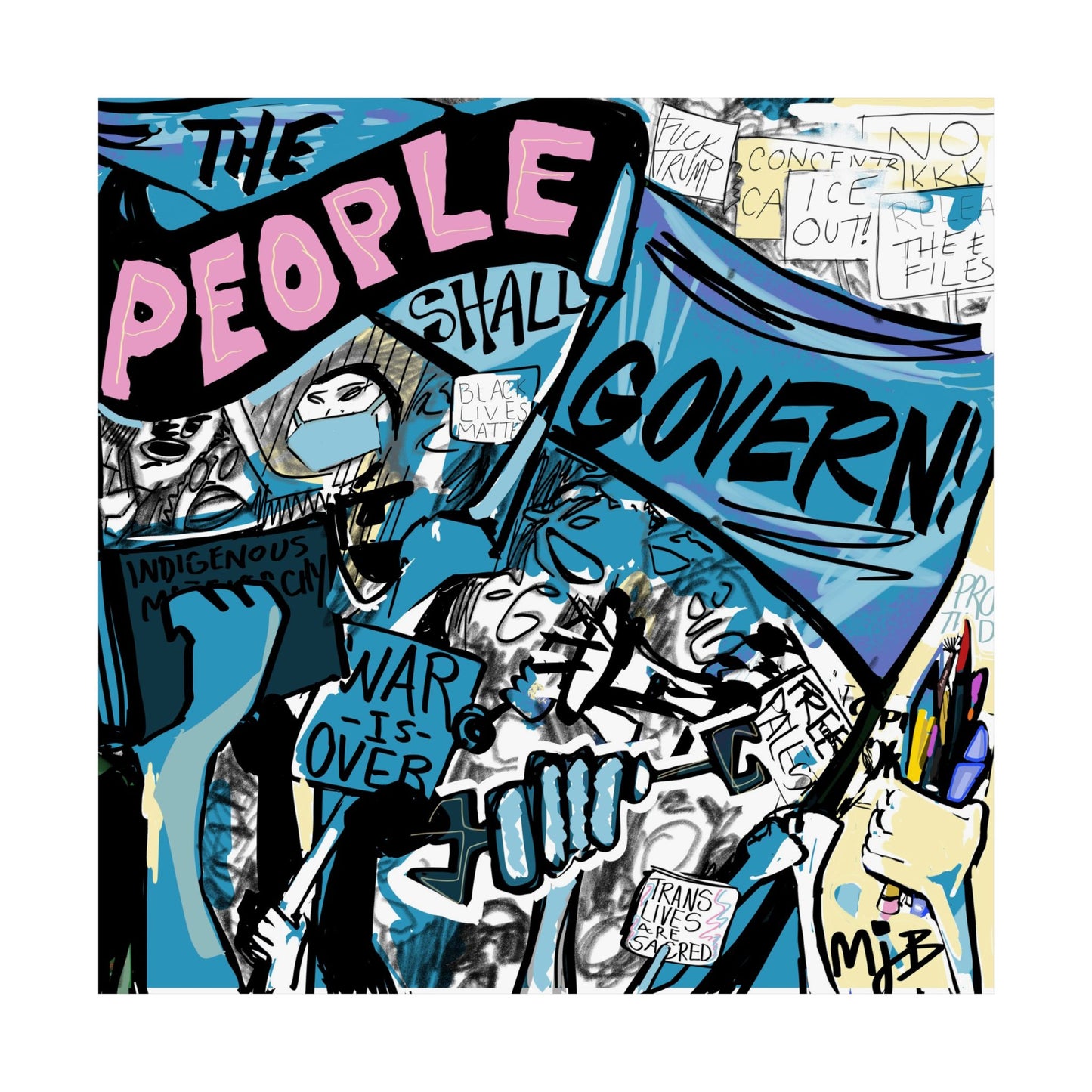 The People Shall Govern 14x14 Print