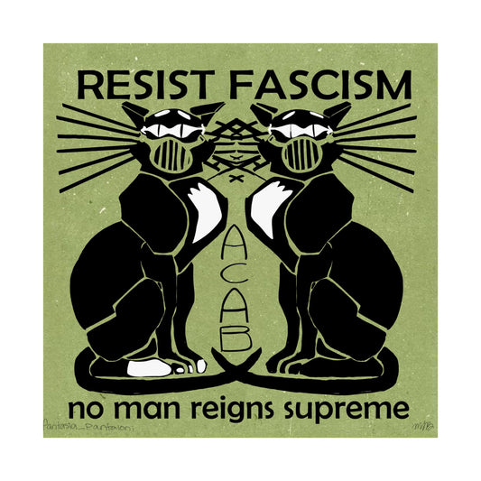 Resistance Cats Print 14x14