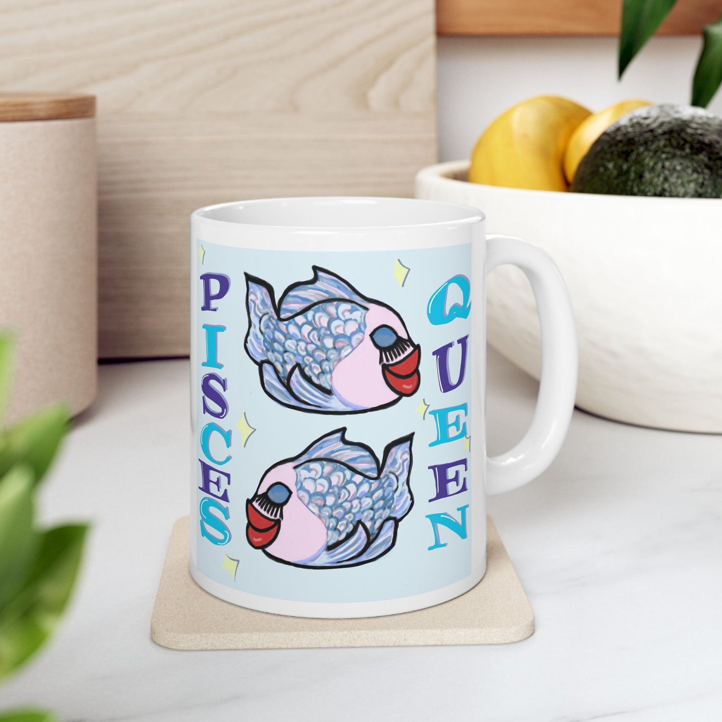 Pisces Queen Ceramic Mug