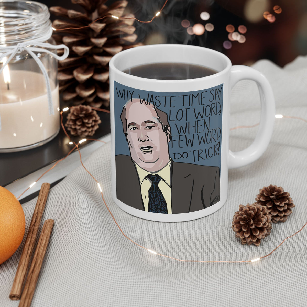 Kevin of Few Word Mug